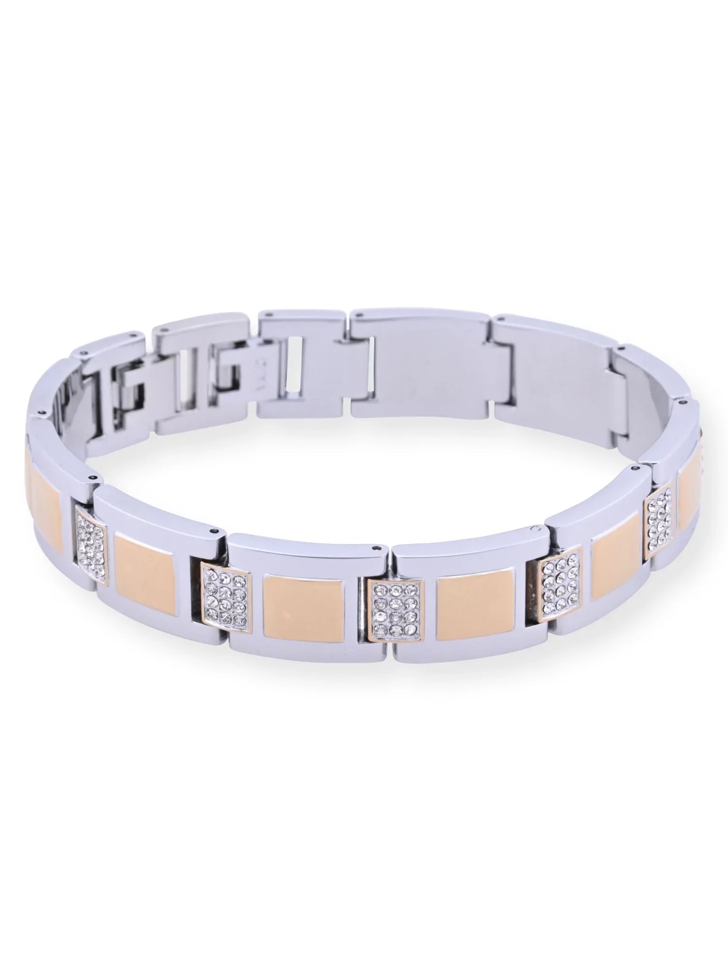 Silver and Adult and Watch Male with in Case Gold Elgin Alloy (FG180015ST) Set Bracelet Stones and