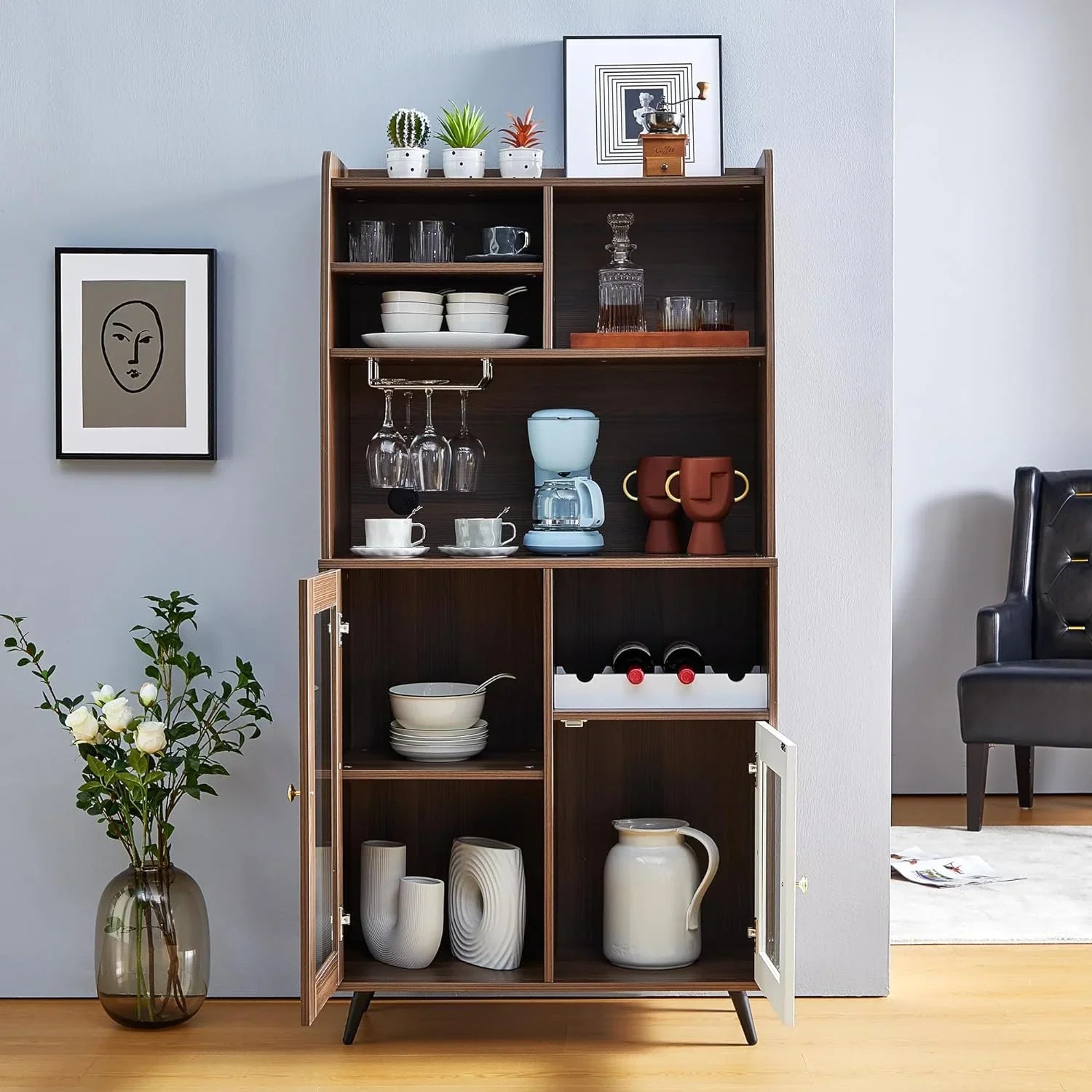 Locker Bedroom Living Dining Cabinet Rack Cabinet Cabinet with Locker Room Kitchen and of Home Shelves Mix Room for Cabinets Multifunctional TJUNBOLIFE Cabinet Wine Locker