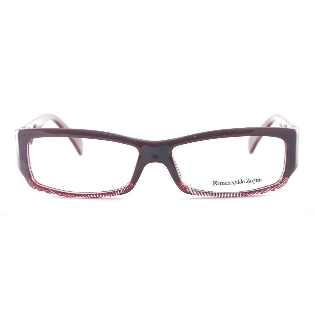 Women's 9M8 Ermenegildo Eyeglasses VZ3536 Rectangle Red Zegna 135 14 55