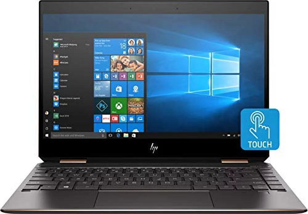 Laptop, Ash - Convertible x360 HD Touchscreen 1.8GHz, 10 i7-8565U Silver 8GB HP Spectre Intel Core Full 13-ap0013dx SSD, 13.3" used HP Windows by Home, 256GB RAM,