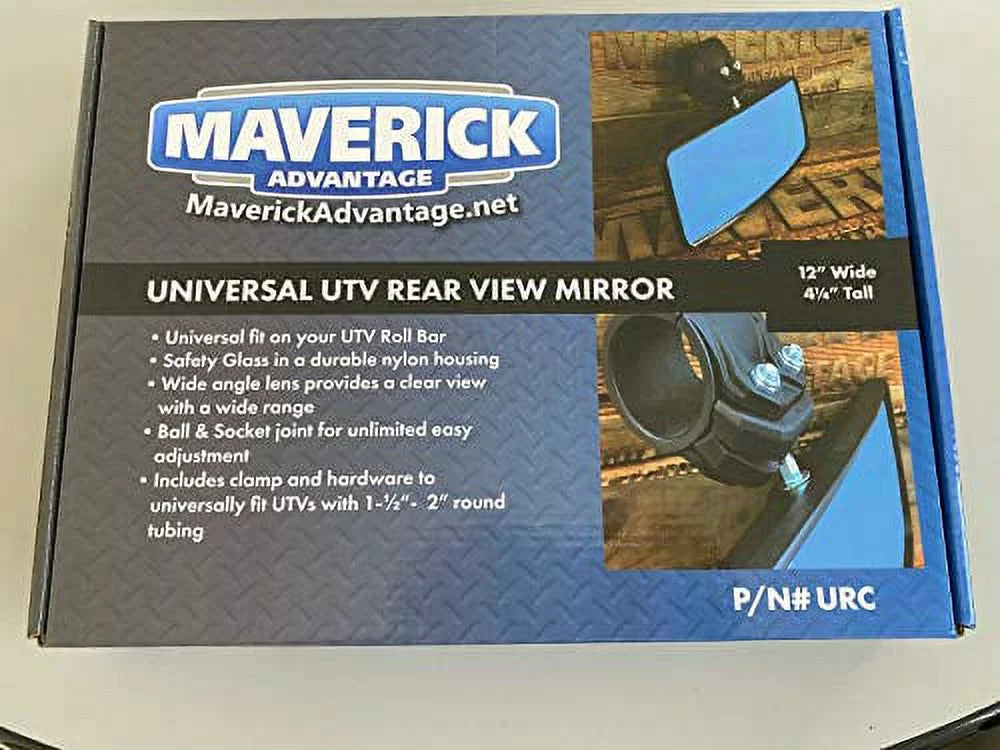 98310 REARVIEW Fits Polaris John MIRROR 1 Kawasaki Deer Universal UTV Kubota Bar Mount Yamaha Roll - 1/2"-2" Honda