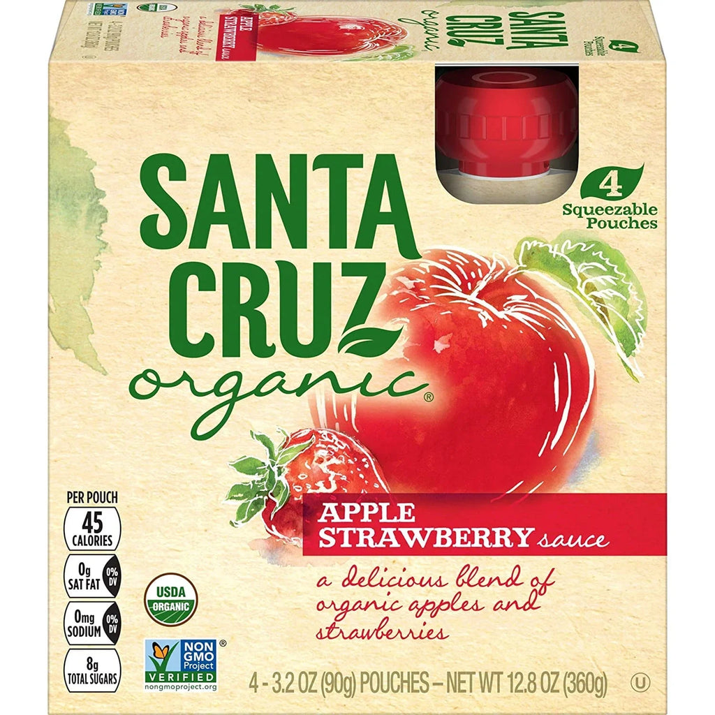 Cruz -- Strawberry Apple Pack 2 Apple of Pouches 4 Sauce Santa Organic®