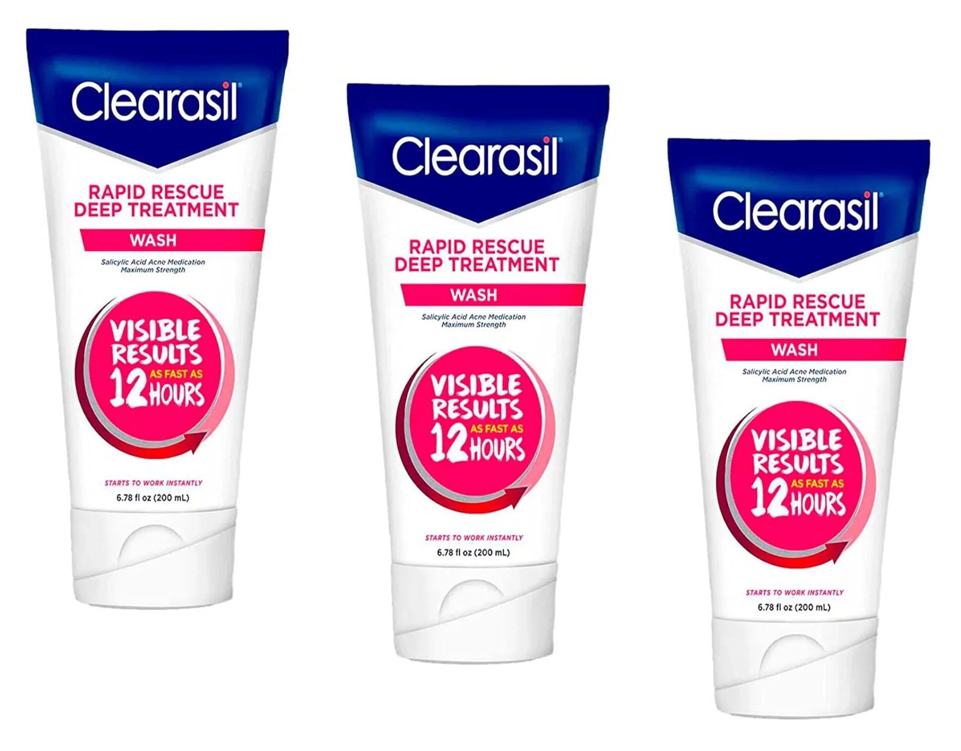Treatment Each Rescue Deep Rapid 6.78 Clearasil Pack 3 Wash,
