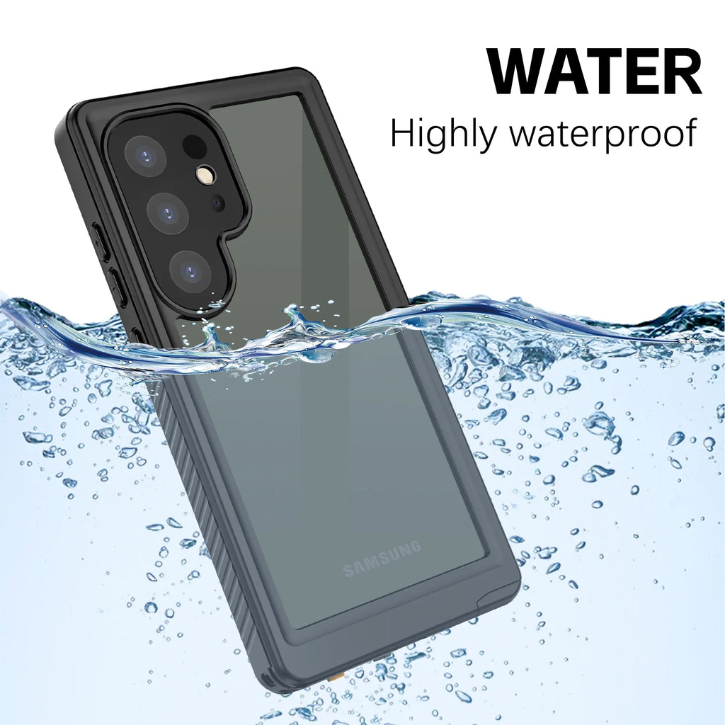 Phone Heavy Black Samsung Shockproof 5G for Protector 360° IP68 Protection Military for Underwater Screen Ultra, Galaxy Cowithday Case Cover Waterproof Body 2024, Duty S24 with Galaxy Ultra S24 Full