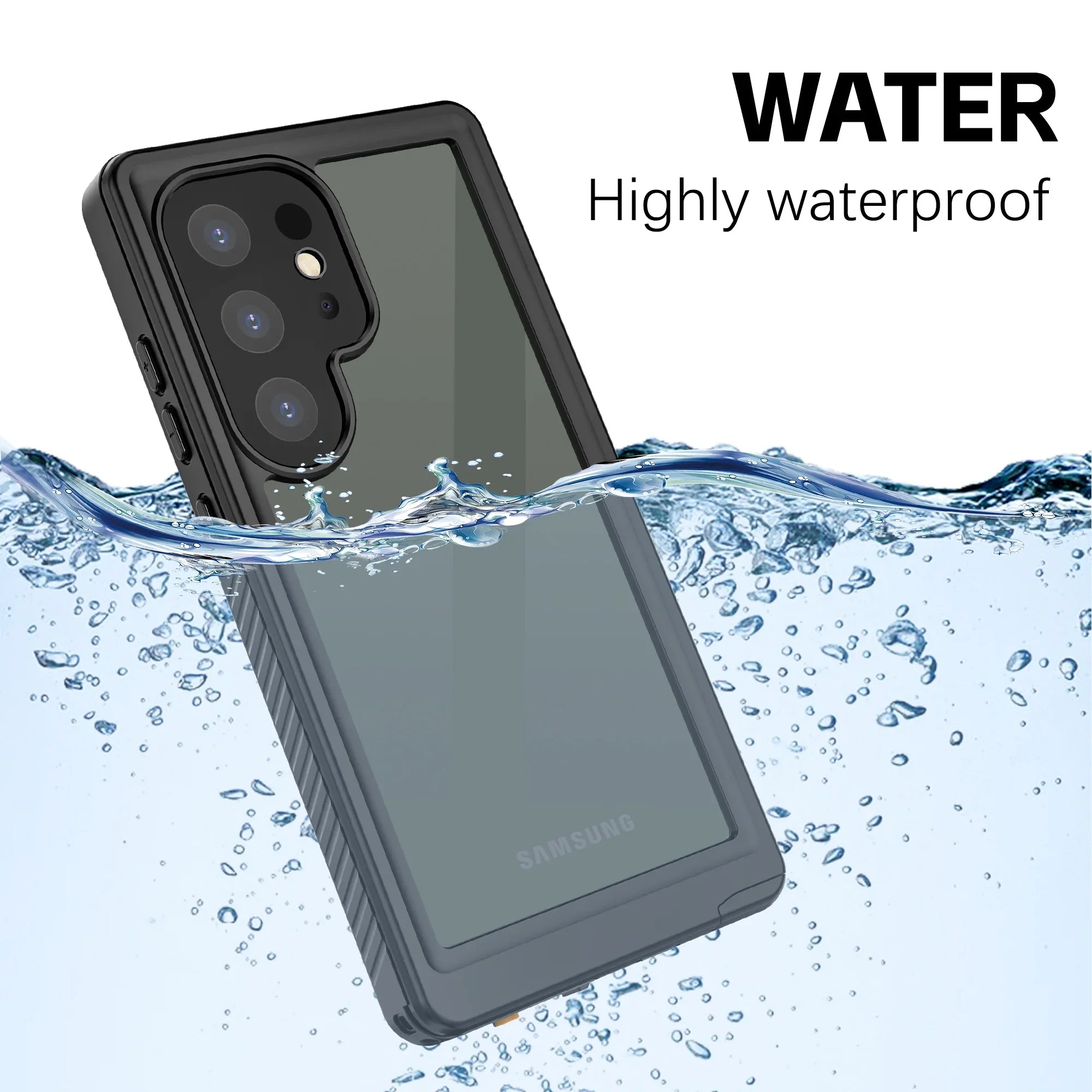 Phone Heavy Black Samsung Shockproof 5G for Protector 360° IP68 Protection Military for Underwater Screen Ultra, Galaxy Cowithday Case Cover Waterproof Body 2024, Duty S24 with Galaxy Ultra S24 Full