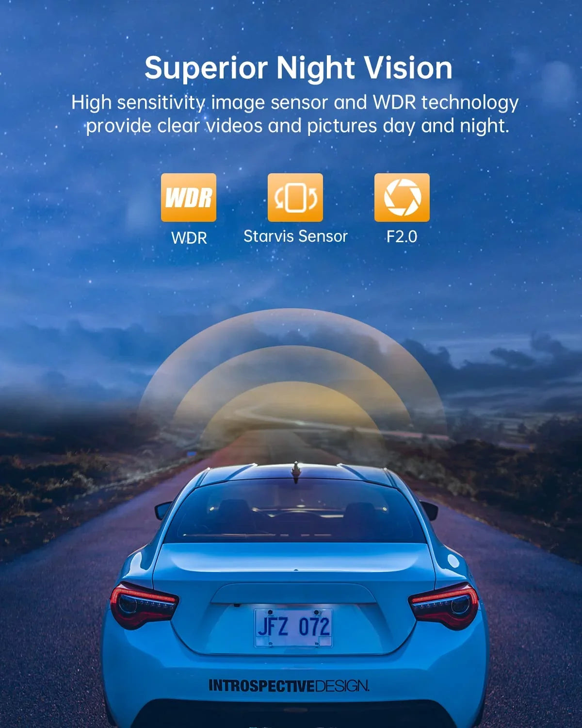 Cam GPS for Built Car Smanic WDR,24H Mode, WiFi Camera Recorder Parking 3.16” Cars Screen, Vision, Dash Recording Front, Angle, Wide Loop IPS 170° with 4k Dash Dashboard Night