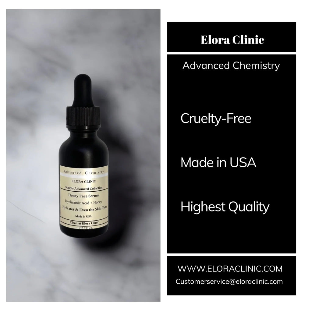 Serum - Free Hydrating Clinic Acid + Hyaluronic Acid Elora Serum Honey Deeply Honey Oil - Water and - Hyaluronic Honey Based -
