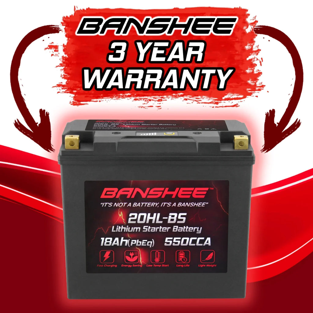 LiFePO4 2015 Battery 20L-BS WaveRunner Sport with Banshee to 2015 V1 Compatible Motorsports VX1100D Yamaha
