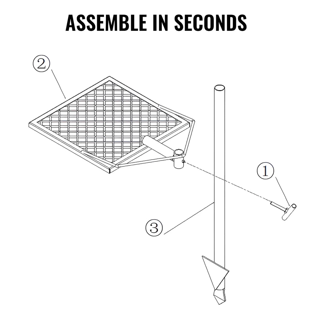 Fire Open Grate Steel BENTISM Adjustable 16" x Swivel Heavy Duty Grill Campfire 16" Cooking