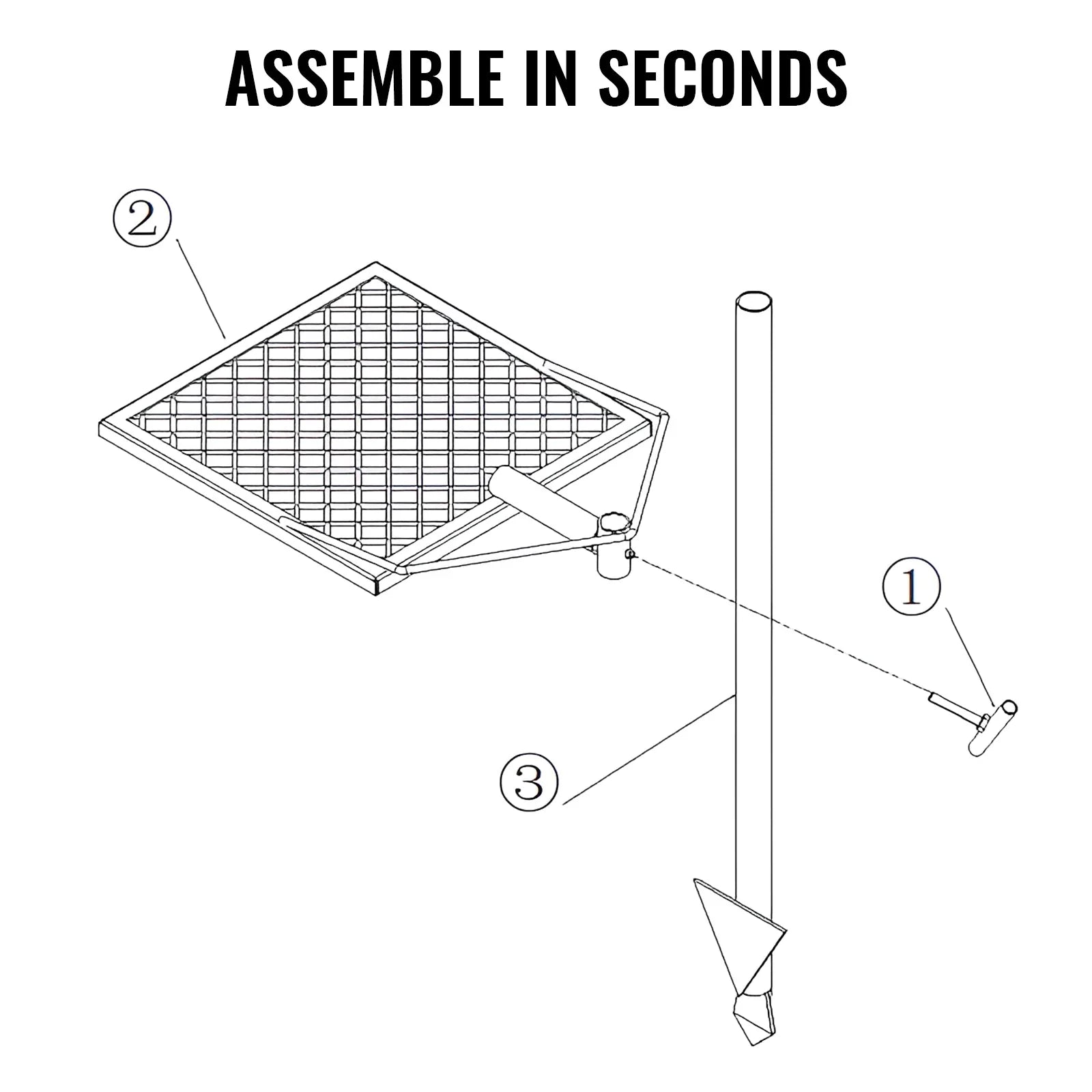 Fire Open Grate Steel BENTISM Adjustable 16" x Swivel Heavy Duty Grill Campfire 16" Cooking