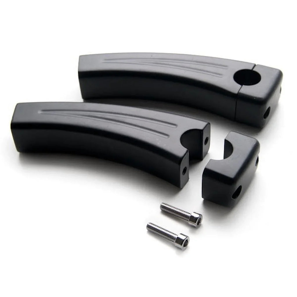Krator Handlebar with Risers FZR 750 Compatible 5.5" Pullback 400 1000 Black Bike Yamaha 7/8" 600