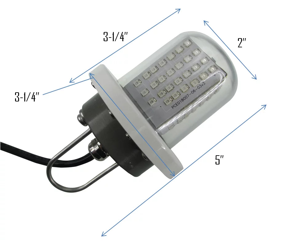 Night Light Underwater IP68 Marine Submersible 5" Pactrade LED White Fishing Boat