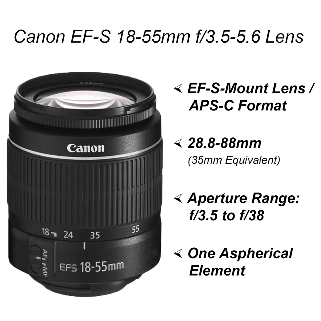Lens, Camera 4000D and Bundle Tripod, ZeeTech Rebel with Backpack DSLR SanDisk 18-55mm Canon T100 32GB / Memory, EOS