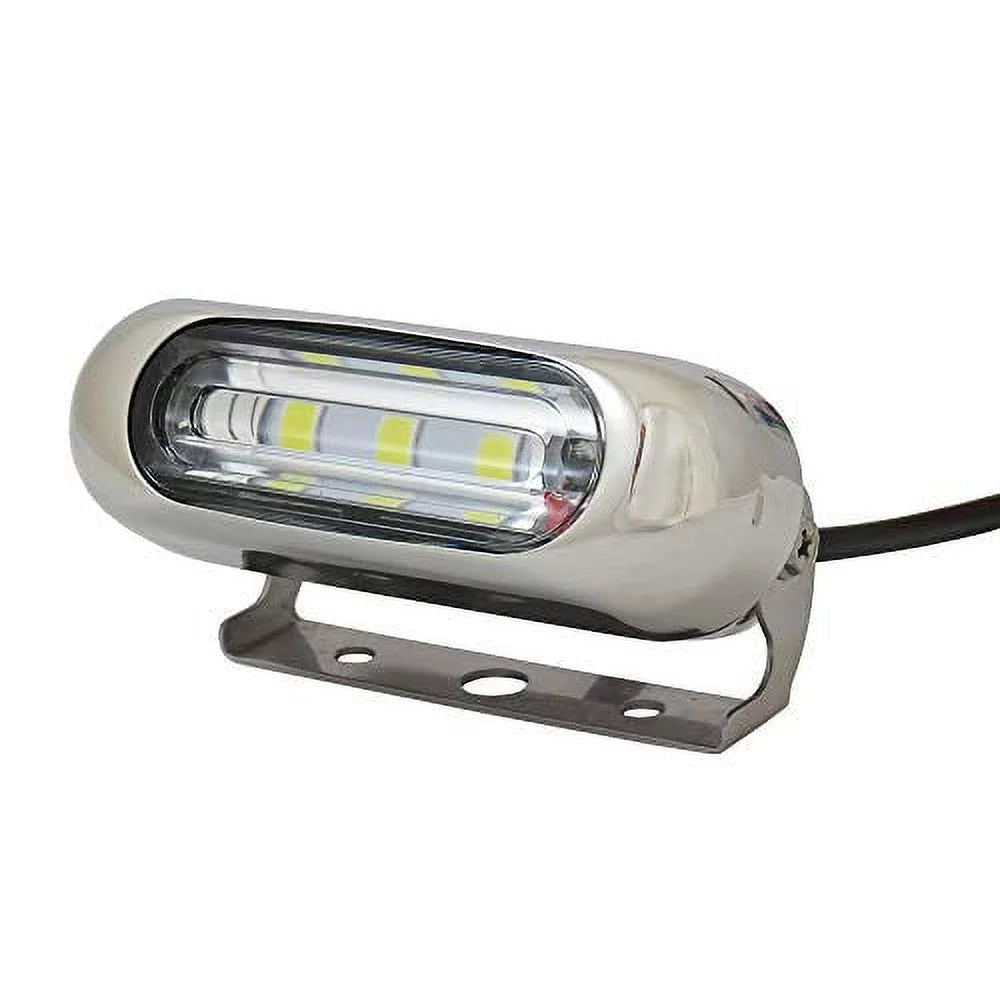 Select Watertight Light, (X002CI1LVV) Surface Inc Steel Light (Bracket Mount) Stainless Mount with LED ITC Bezel Exterior LED Backup/Flood/Docking Marine/RV Manufacturers'