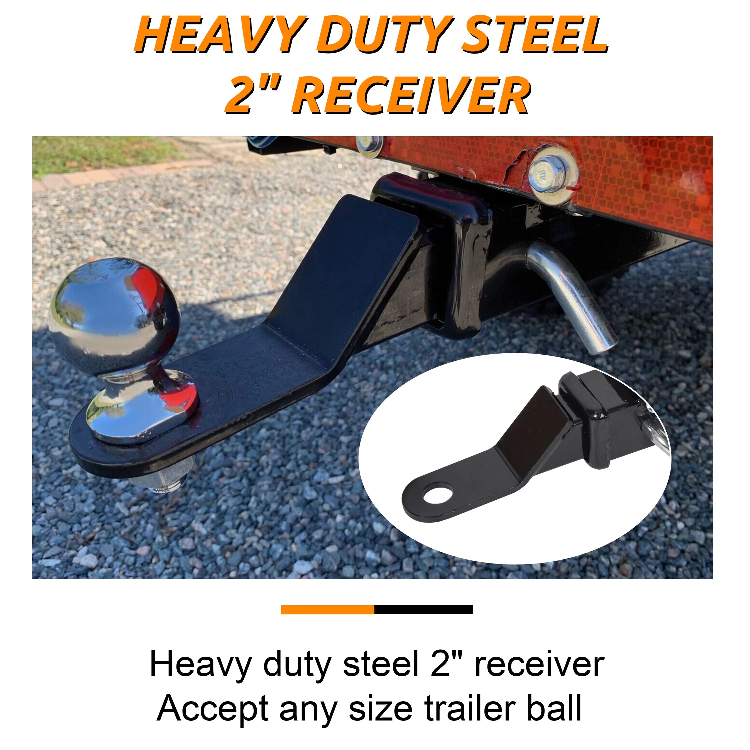 Rear 2" Hitch Hitch Rear EZGO Golf Club Universal Kit Trailer Hitch Receiver Receiver Car Yamaha Seat Trailer Receiver Cart