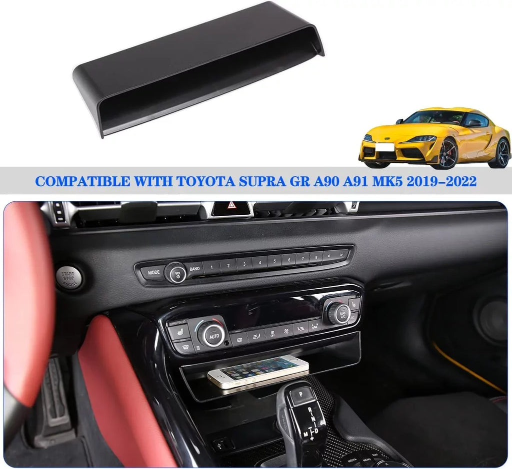Box, Console Black MK5 Storage for Suiatable Auto Center Storage TINKI Organizer, Interior A91 Toyota Console Storage A90 GR 2019-2022 Supra Accessories, ABS 1PCS, Tray