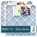 (2 Furnace MERV 13 Air Pleated HVAC Filter 20x25x5 7500 Home Pack) Filti
