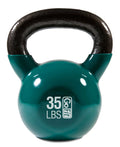 Vinyl Coated DVD and Green with GoFit Kettlebell Training Manual Classic - 35lb