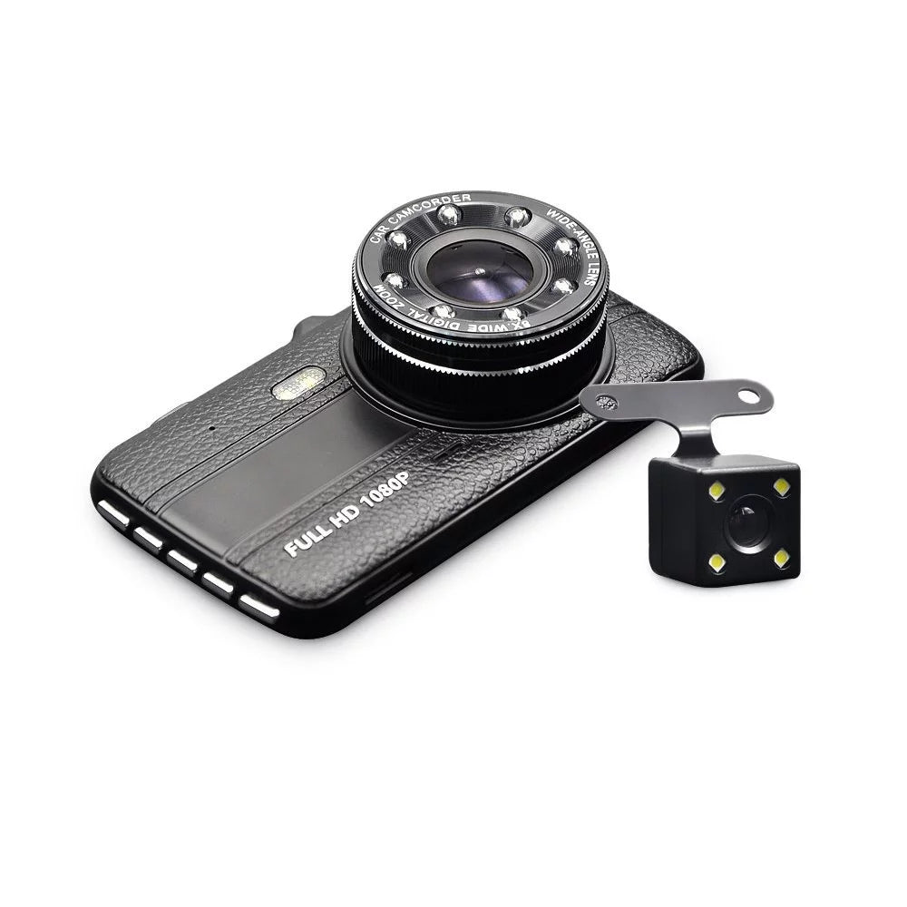 4 LCD Dash Black Box Vehicle Camera axGear Driving Dual Recorder Monitor DVR Cam Inch