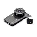 4 LCD Dash Black Box Vehicle Camera axGear Driving Dual Recorder Monitor DVR Cam Inch