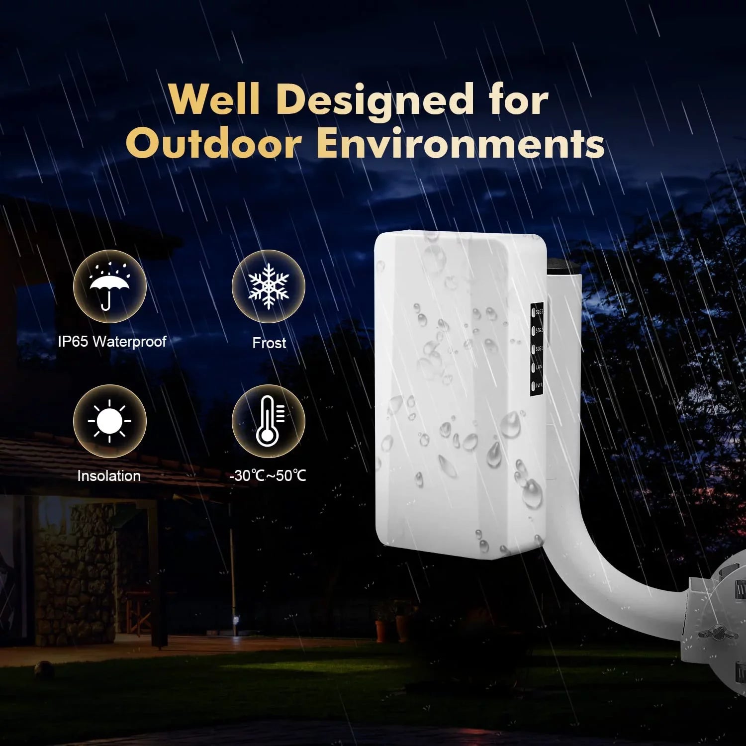 24V 500M-1KM Ethernet Outdoor Port, 2.4GHz 2X Bridge, Bridge, Point PoE Point 100Mbps to Distance,