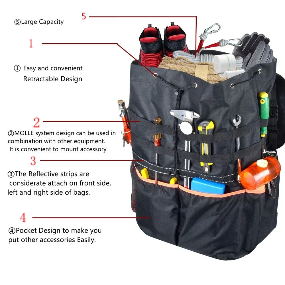 Organizer Recovery JK Large Tire Storage Off-Road SUV Outdoors Trunk Bag Spare Capacity For JL Wrangle Tire Backpack Trash Tool