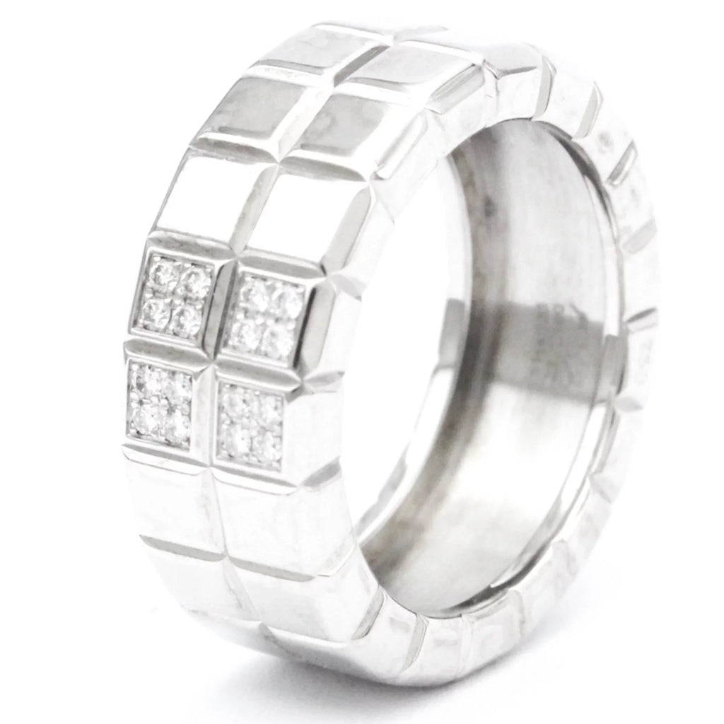 Ring Band 82/3790 Fashion Pre-Owned White (18K) Cube Ice Diamond Chopard (Good) Gold