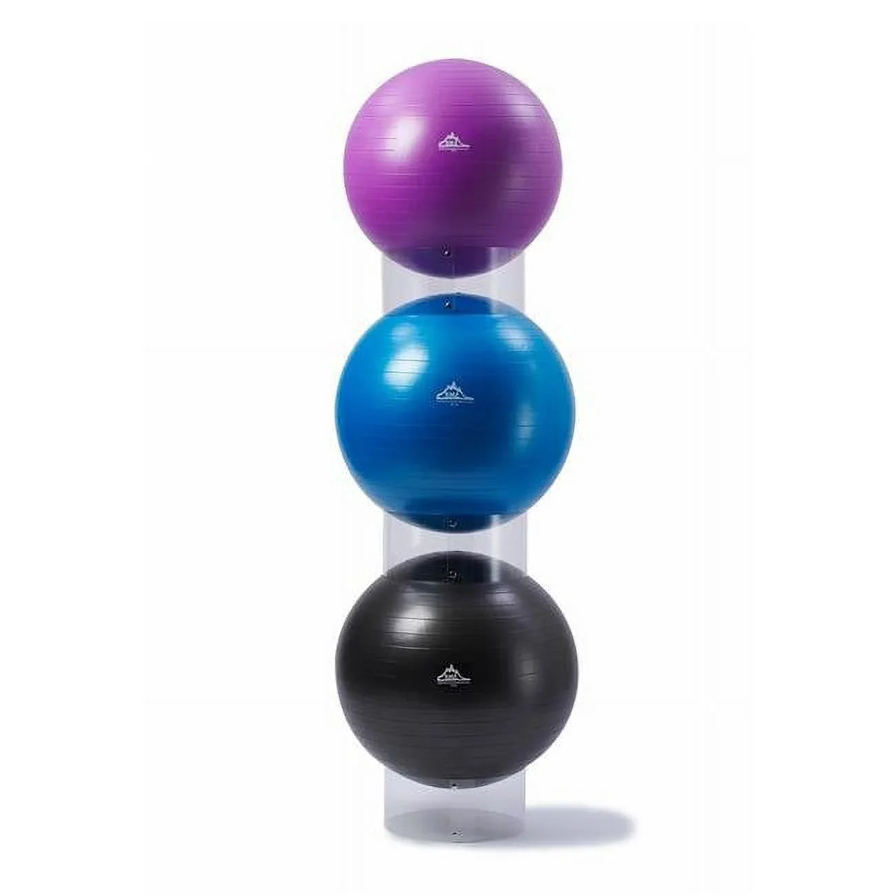 of Clear 3 Stability Ball - Set Holder, Display Exercise