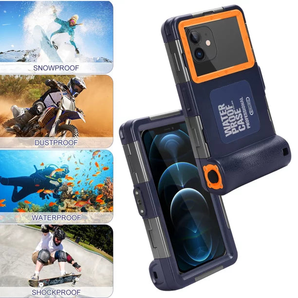 Video 6.9 Protective Surfing Waterproof LCD Professional Housing for Lanyard Diving Phones Panasonic with [15m/50ft] I4 Underwater Photo UrbanX Inch Case Up Snorkeling And all to Swimming Eluga