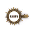 heart sun pattern headwear pin metal clips club j spade hairpin retro