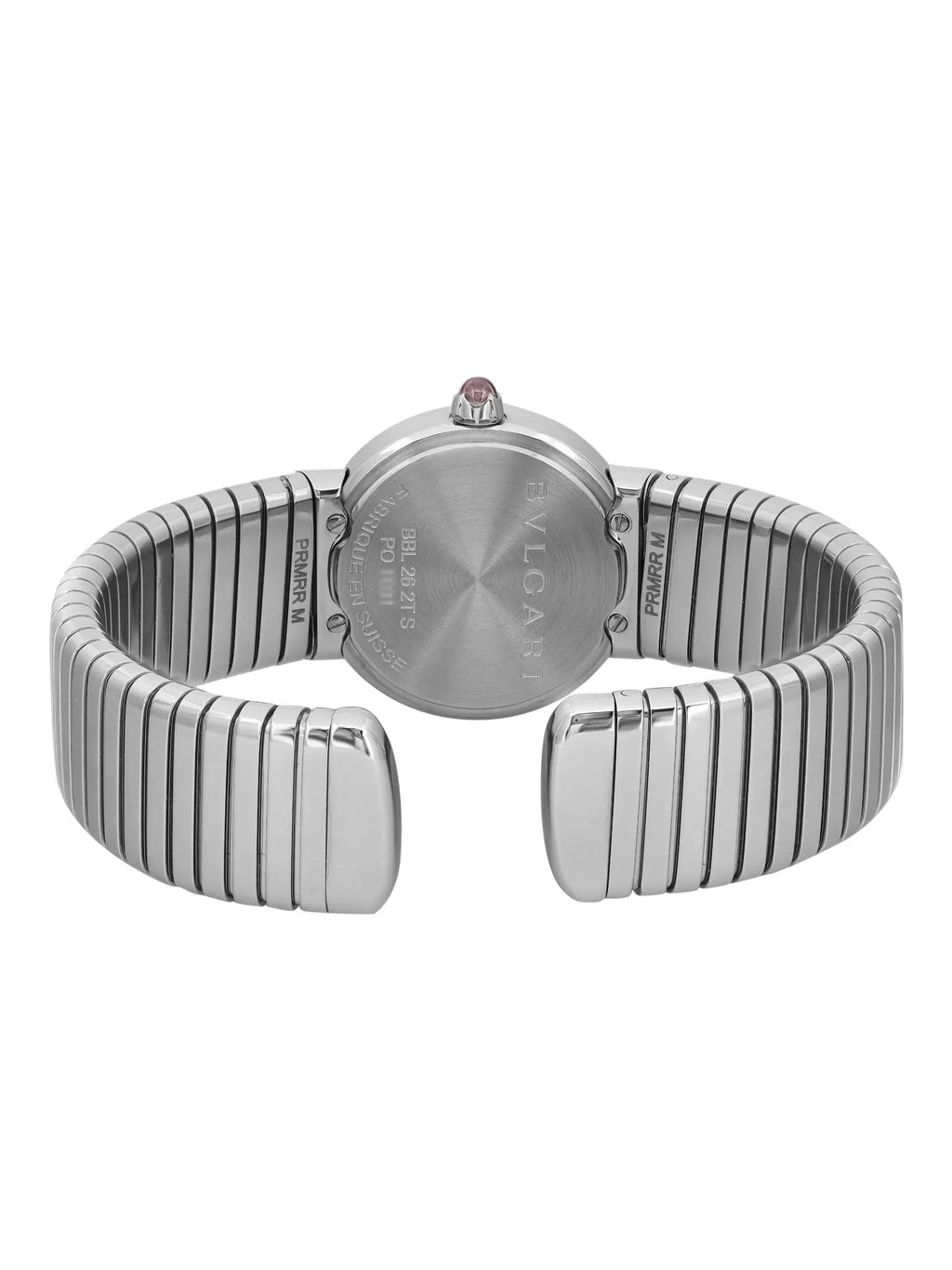 New Watch Bulgari Quartz Diamond Ladies Steel Black Dial Bvlgari 102145 26mm