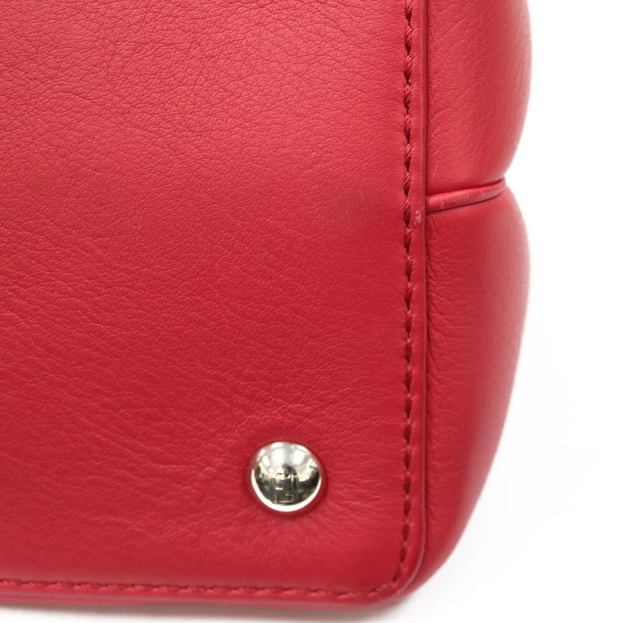 Bag Handbag Pre-Owned Red Toujour (Fair) FENDI Ladies Shoulder