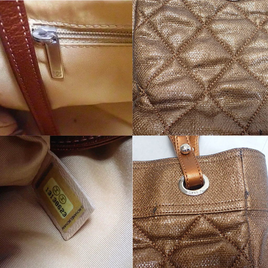 Biarritz (Fair) canvas Pre-Owned Chanel tote bag Paris coated hand CHANEL