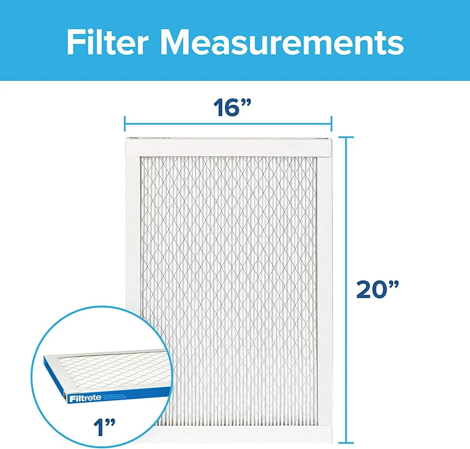 0.78 Filtrete Allergen, Air Healthy x x 13, Living 16x20x1 Ultimate 19.719 MPR MERV Filter 15.719 exact 2-Pack dimensions 1900