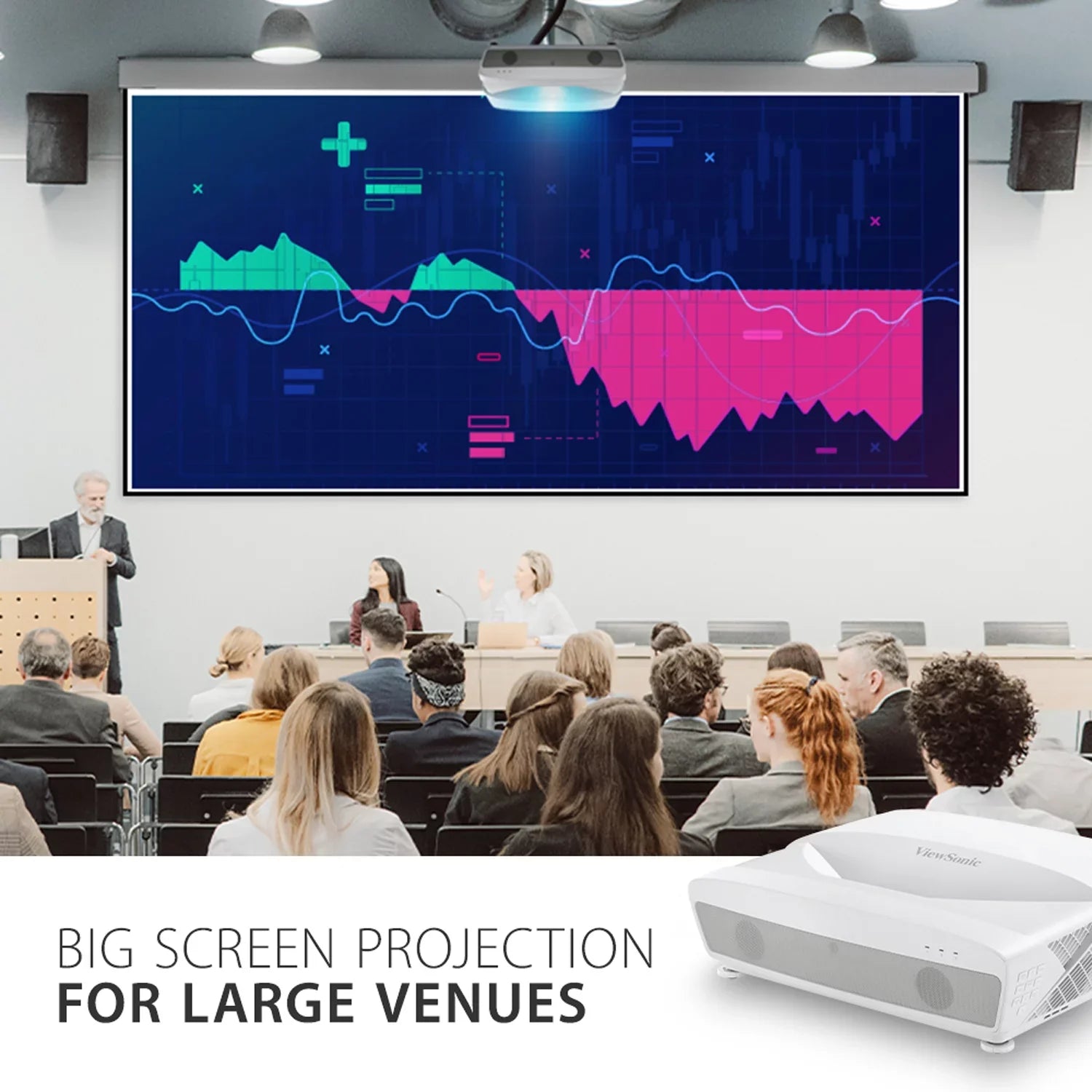 HV Corner Education 4 4500 ViewSonic for Settings with and Lumens LS831WU Business Ultra Keystoning, Throw Projector Short Adjustment and WUXGA