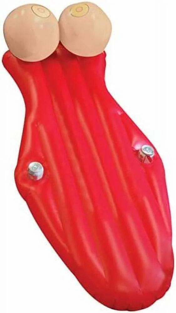 BACHELORETTE POOL FLOAT 4.5FT BIG HOLDERS MOUTH GIANT BACHELOR PARTY BOOBIES CUP