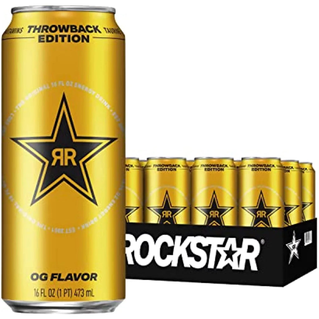 Vary Edition: Packaging May Rockstar 12) Of 16 (Pack Drink, Throwback O.G., - Oz Energy Fl