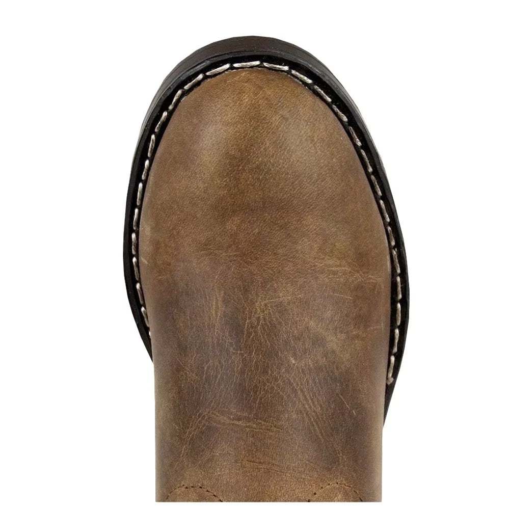 BOOTS Color: 10.5, Kids R Oil MOUNTAIN Width: Size: (3036C-10.5R) Distress, Western Roper SMOKY Brown Boots,