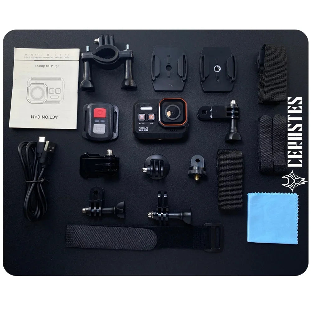 Action recorder Camera Cam Screen drive Camera Remote Waterproof 4K60FPS Sports Sport Action Camera Helmet With Control