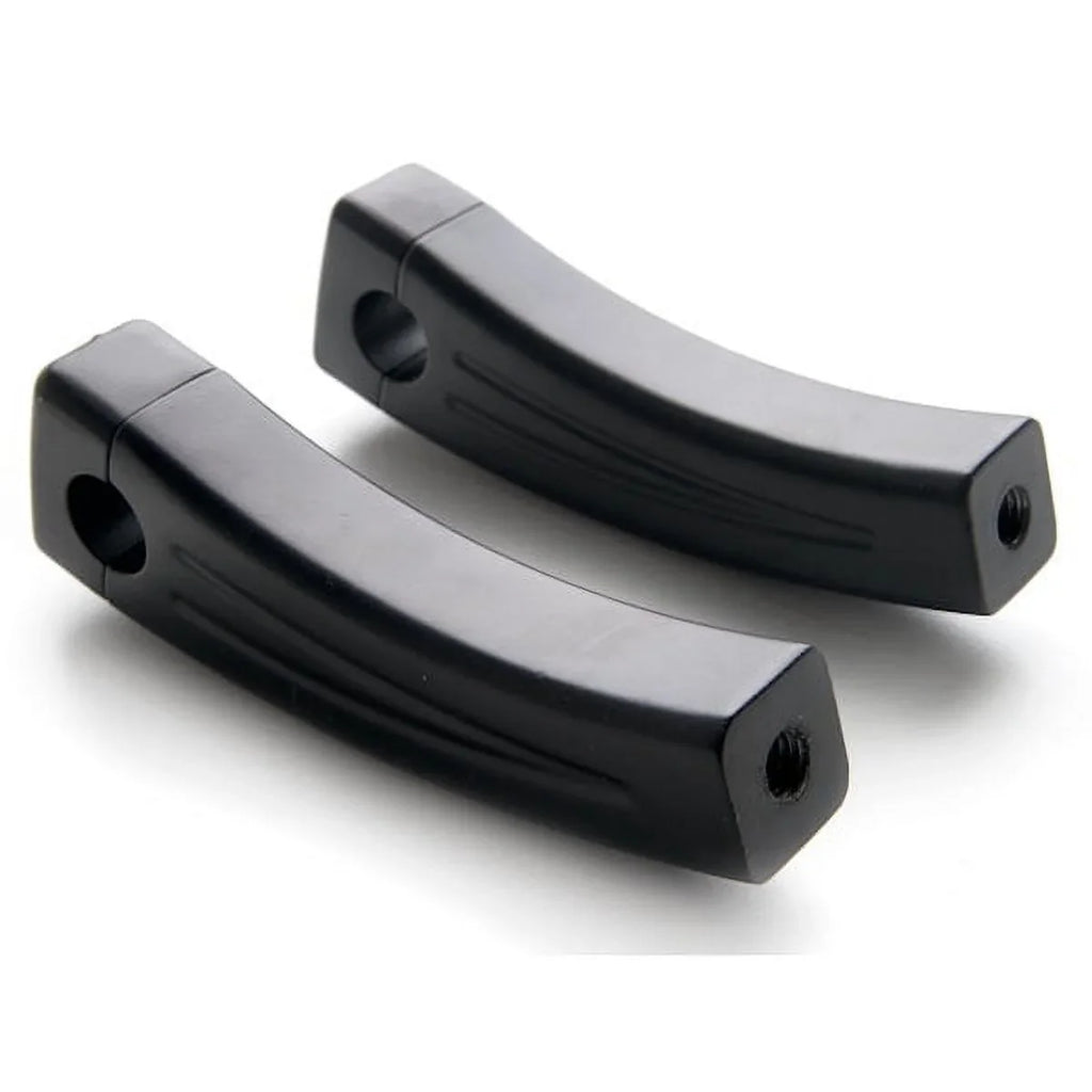 Krator Handlebar with Risers FZR 750 Compatible 5.5" Pullback 400 1000 Black Bike Yamaha 7/8" 600