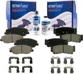 Santa Brake - Rear Brakes Ceramic Hyundai Detroit 2008 Replacement w/Hardware 2009 Fe and Front Pads Brake for 2007 Axle Pads