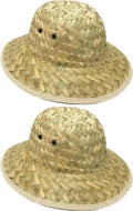 set GiftExpress 2 of 1 Pith Woven Adult Safari Hat