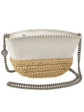 Color Faux Block Shoulder Detailing Bag Chain Leather Strap STELLAMCCARTNEY Ivory Women's Whipstitch