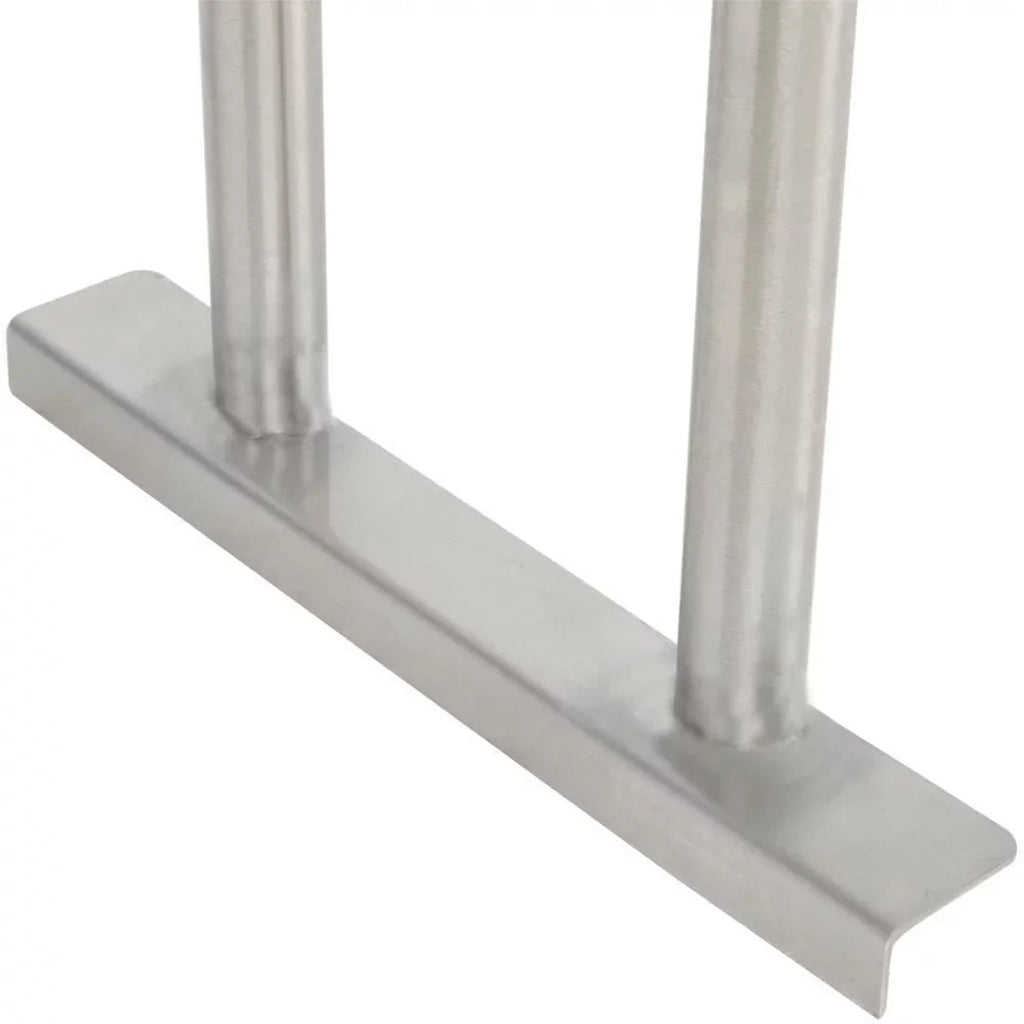 Table Wide Double Prep Table 14" Work 12" Combo Shelves Steel Two 60" Tier Shelving Overshelf With Kitchen | & Metal | Stainless x