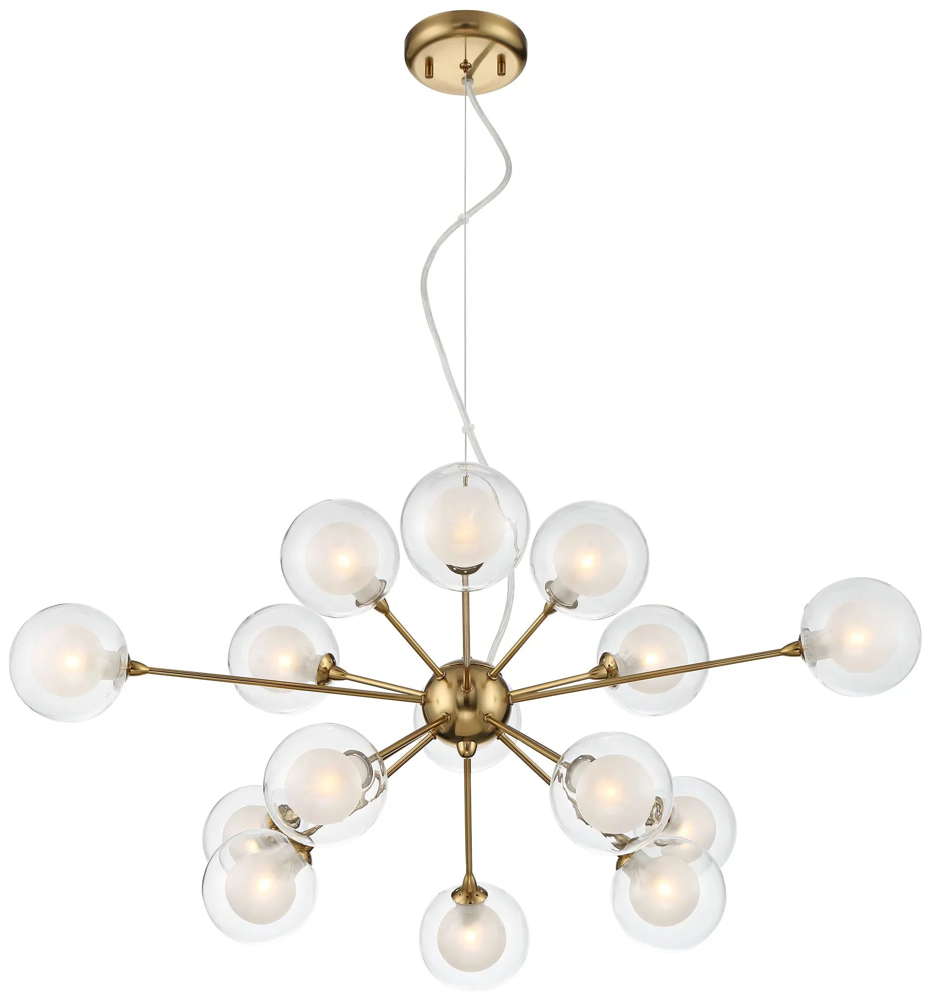 for Room Fixture Euro Antique Dining Shade Spheres Chandelier Kitchen Wide Sputnik Mid Possini Brass 15-Light 30" Island Design Century Modern Glass