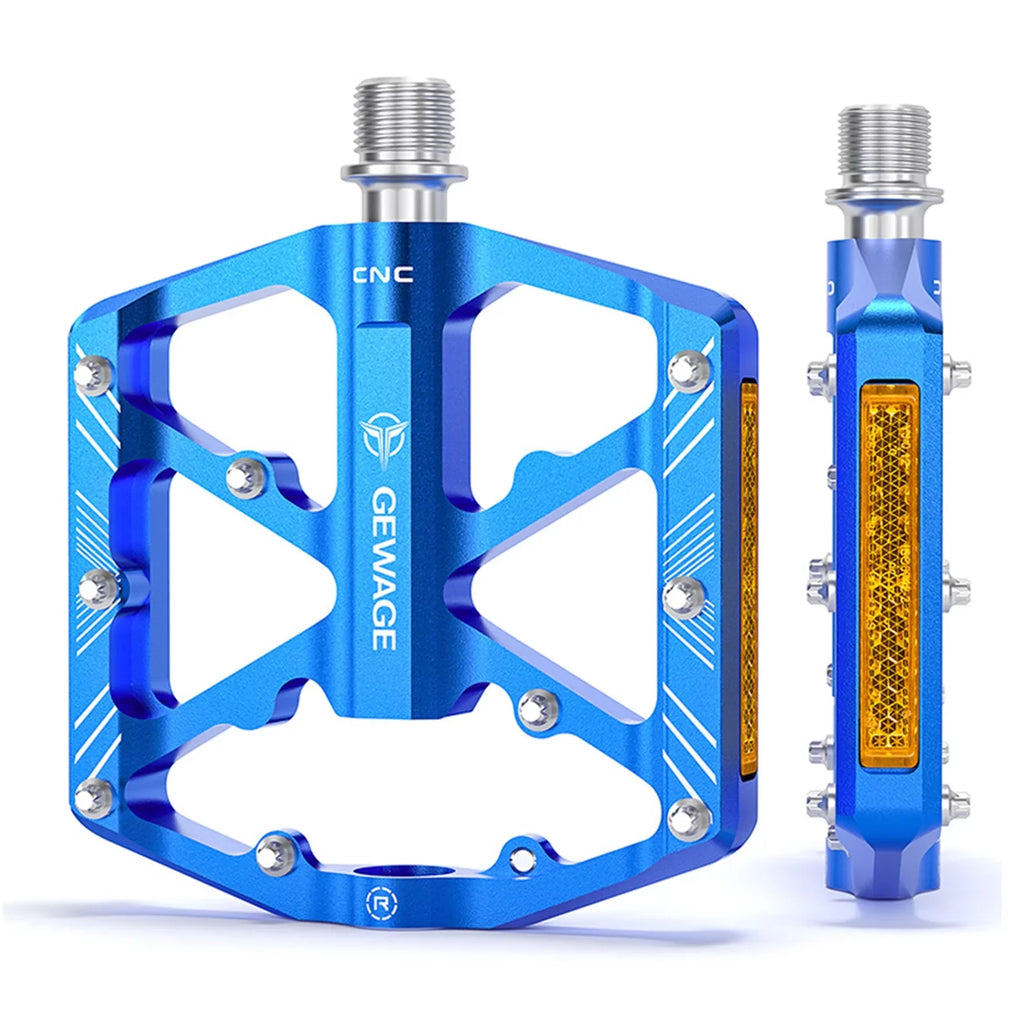 Reflectors with Bike Mountain Platform Bike Pedals Pedals Pedals Alloy Aluminum Pedals Cycling GEWAGE