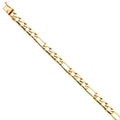 | Women | Elegant and 11.6 | 14k Bracelet Gift Chain Bracelets Men’s Gold Gold Men - Weight Jewelry 8" Link 14KY for for Figaro Yellow