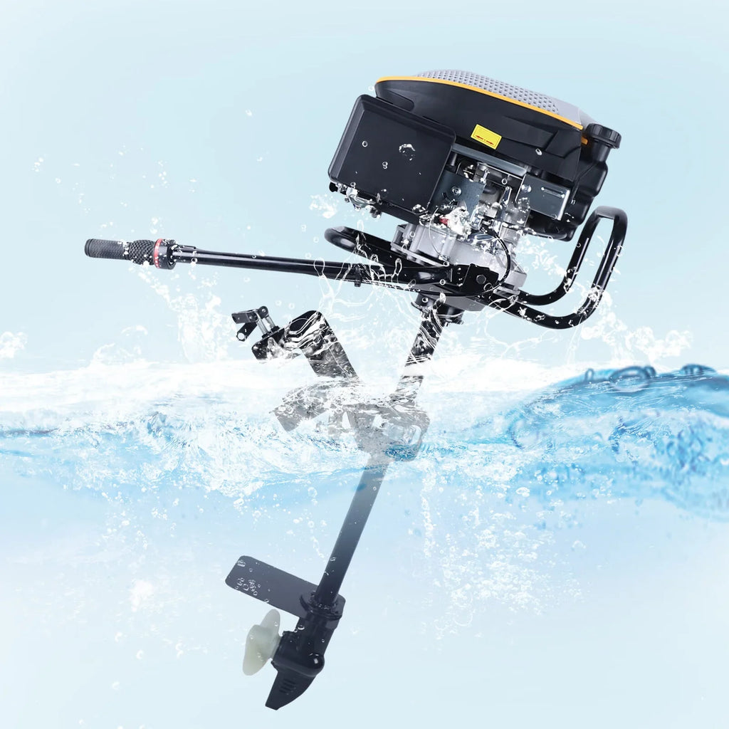 Outboard System Air Propeller Boat Cooling Engine,225CC Duty Boat Engine Outboard Motor YIYIBYUS 4.3KW Motor Heavy Stroke Outboard 4