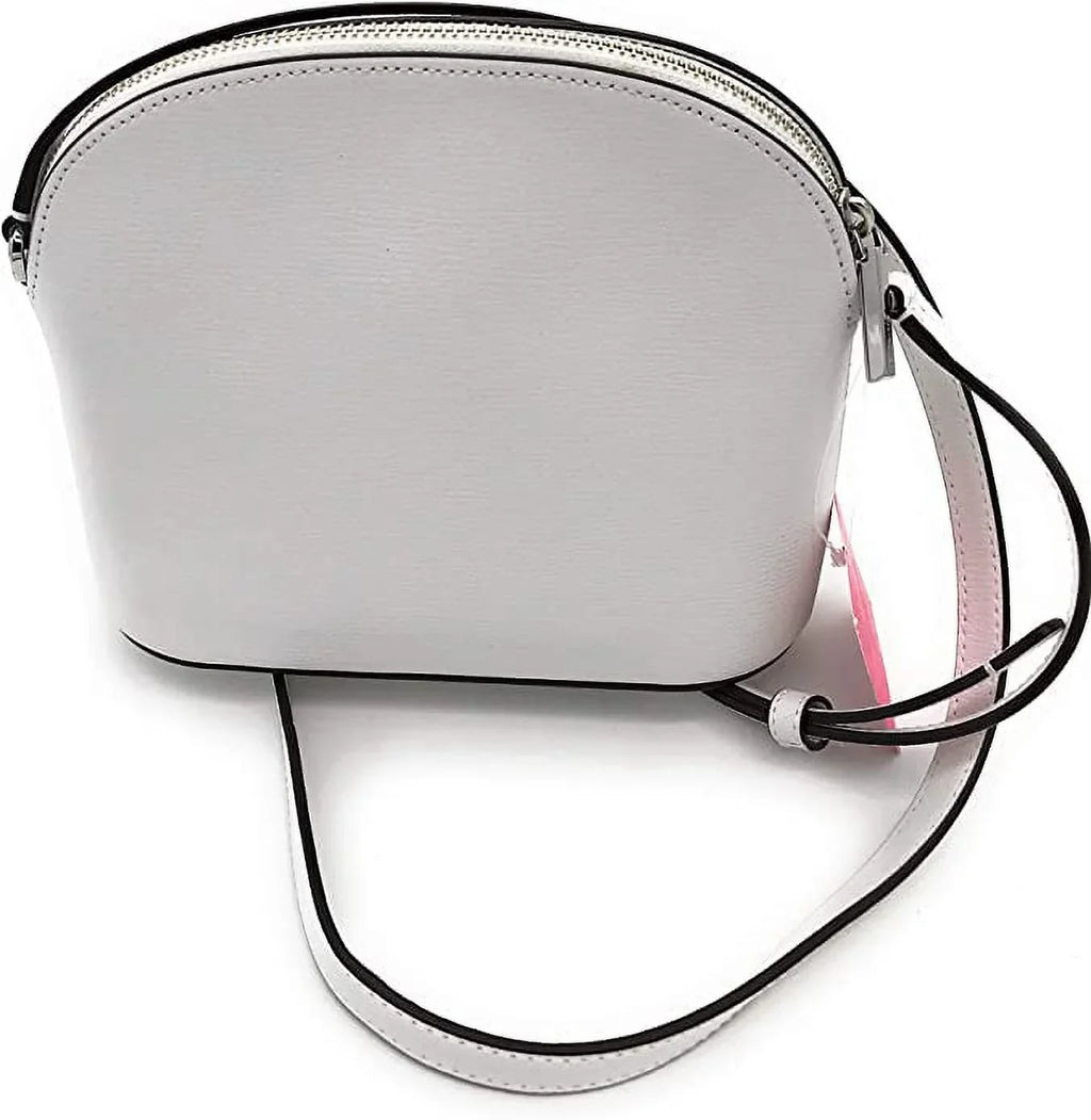 optic white Kate MEDIUM DOME sylvia perforated Spade CROSSBODY