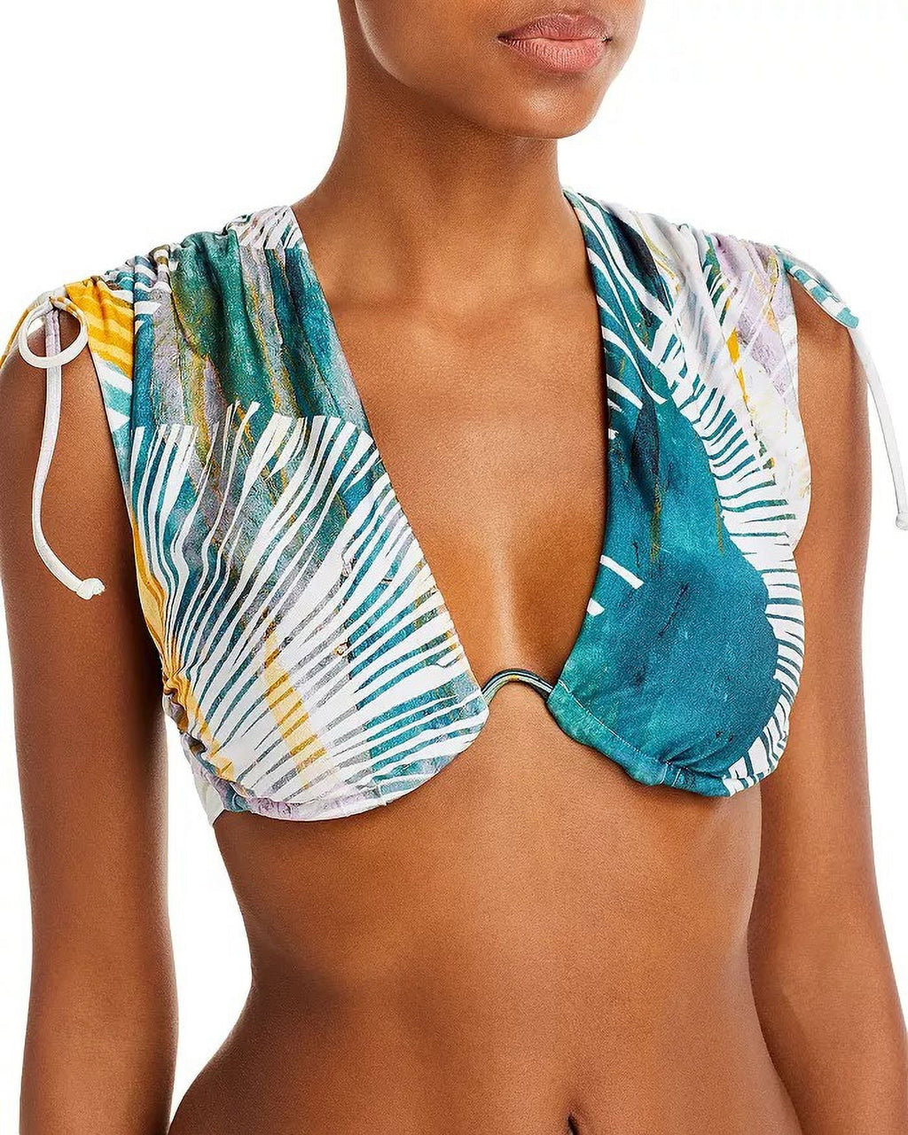 Ruched Menasa Large Andrea Underwire MULTI Top, US Iyamah Swim Bikini ABSTRACT